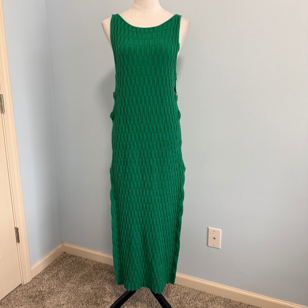 Free People FP‎ Beach Green Knitted Dress Size M